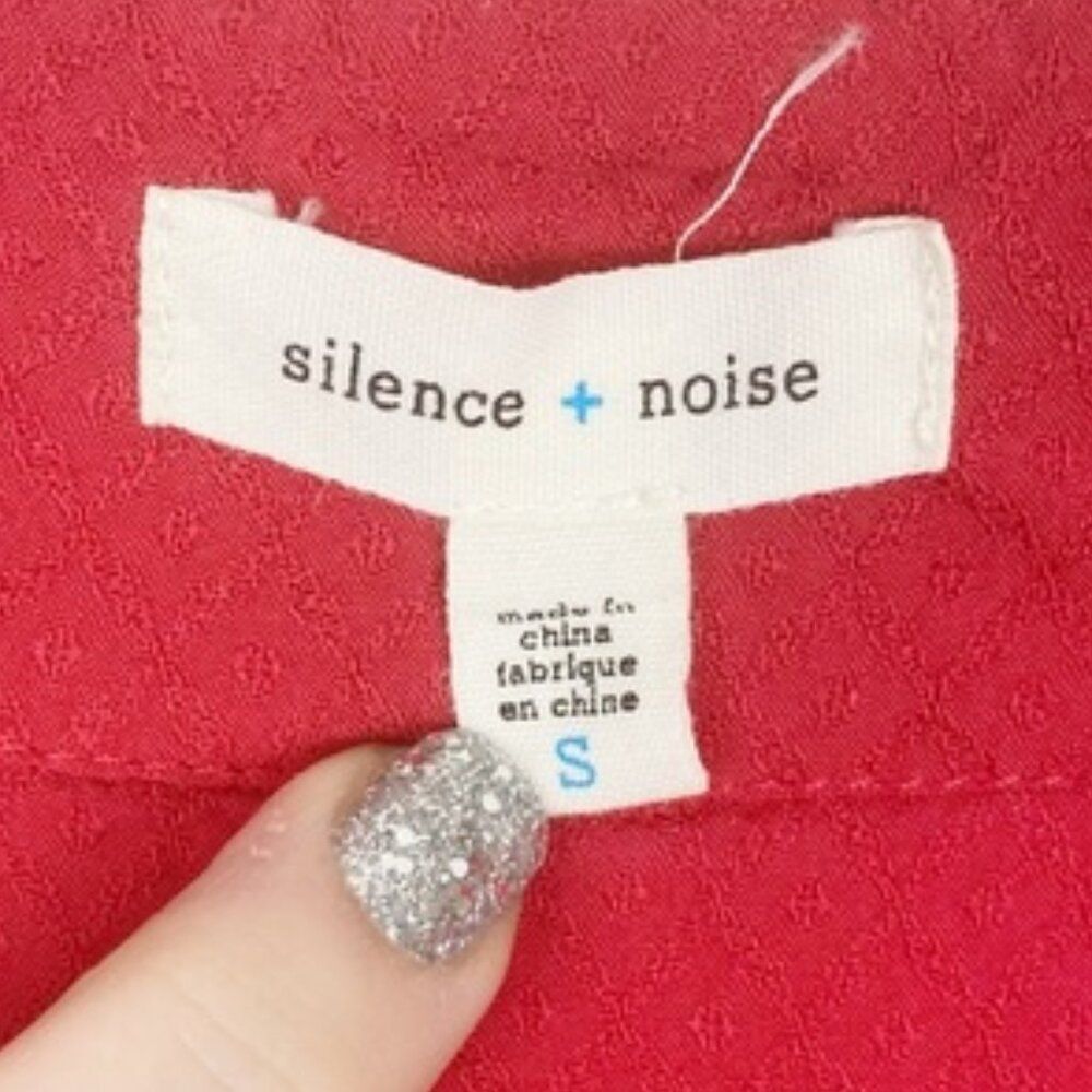 Silence + Noise | Tie Front Button Top Blouse - image 4